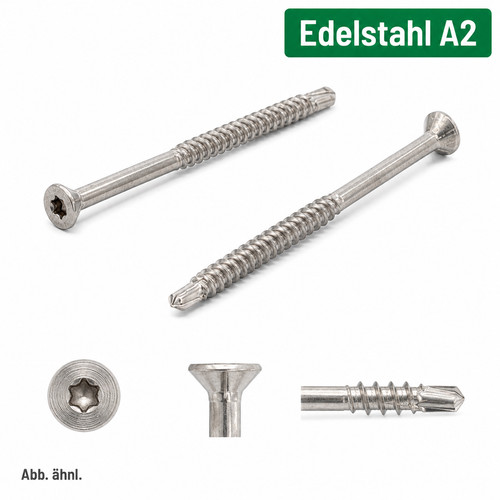 Edelstahl dielenschraube - a2,