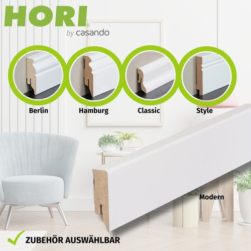 Hori sockelleiste weiß - hori,